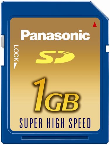 Electronics: Panasonic 1GB SD Memory Card with up to 10MB/s  up to 133x  writing speed