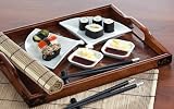 OLD FASHIONED SUSHI SET (1PC WOOD TRAY/2PC BOWL/2PC CHPSTCK)