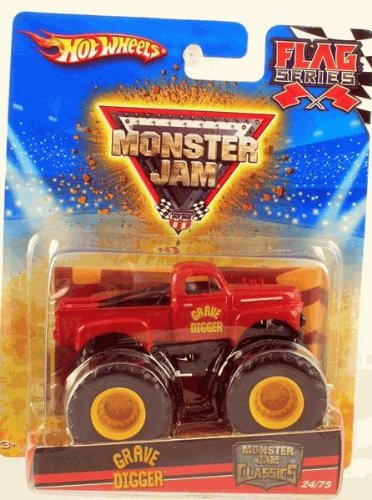Hot Wheels Monster Jam Monster Jam Classics 2010 GRAVE DIGGER - Flag Series #24/75 1:64 Scale Collectible Truck