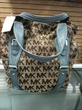Michael Kors ‘Lattington’ ** Large Drawstring Tote / Light Blue Handbag Reviews
