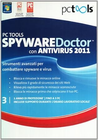 PC Tools  Spyware Doctor 2011 w/ Antivirus, 3u, ITA