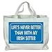 LIFE'S NEVER BETTER THAN WITH MY IRISH SETTER Totebag (Cotton Tote / Bag)