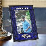 Baltimore Ravens Art Glass Frame