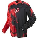 Fox Racing 360 Inked Men's Special Edition Dirt Bike Motorcycle Jersey - Color: Red/Black, Size: Large