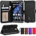 Blu Studio XL D850Q Case, Arae Blu Studio XL D850Q wallet case ,Flip Folio [Kickstand Feature] PU leather wallet case with ID&Credit Card Pockets For Blu studio XL D850Q case (Black)
