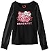 Hello Kitty Girls' Long Sleeve Top with Chiffon Sleeves