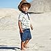 Soda Park Boys White Polo Shirt Hawaiian Shirt