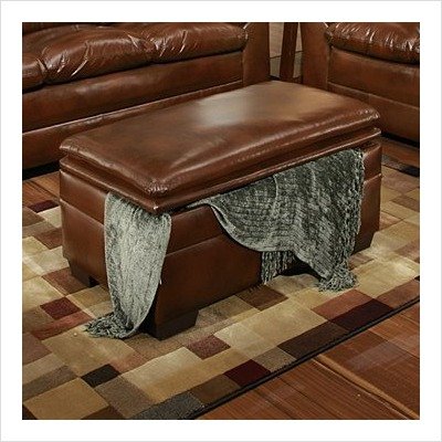 Frederick Storage Ottoman in Warner Vintage