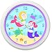 Olive Kids - Mermaids Clock (White)