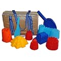 11 tlg. Sandformen Set Sandform Burg Catsle Ritterburg Formen zum Burg bauen, incl. Tasche Strandspielzeug Sandburg Sandkasten Turm Mauer T�rme Sandburgformen