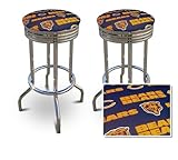 2 24" Chicago Bears NFL Football Themed Specialty / Custom Barstools Set