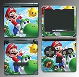 New Super Mario Bros Luigi Yoshi Princess Peach Game Vinyl Decal Cover Skin Protector #10 for GBA SP Gameboy Advance Game Boy