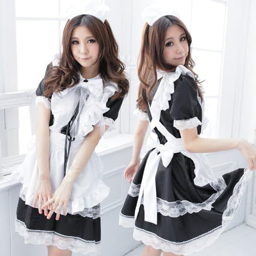 [Sexy Cross] maid cosplay maid Lolita Lolita sexy lace ruffle Halloween costume fancy dress costume event [xq1086] (japan import)