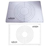 De Buyer-4937.60-Tapis Silicon� translucide avec marquages Cercles concentriques 60X40par De Buyer