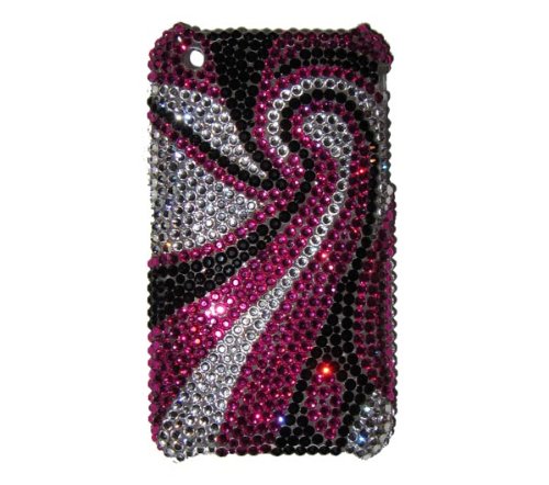 iPhone 3G S Swarovski Crystal BLING Cell Phone Case- Mod Twirl