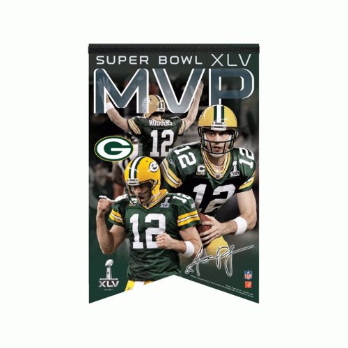 NFL Premium Banner Super Bowl Green Bay Packers - Rodgers MVP