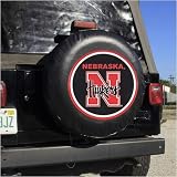 Nebraska Cornhuskers Black Logo Tire Cover