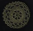 Olive Green Cartwheel Crocheted Hair Bun Cover- LARGE