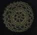 Olive Green Cartwheel Crocheted Hair Bun Cover- MEDIUM