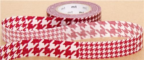 Imagen 2 de Cinta adhesiva Washi diseño pata de gallo, de mt