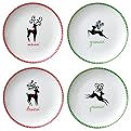 Reindeer Run Cocktail Plate Set of 4