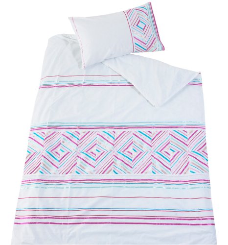 United Brands of Scandinavia Kas Kids Ellie Bettw&auml;sche mit Applikationen, 100&nbsp;% Baumwolle, Bettdecke 200&nbsp;x&nbsp;200&nbsp;cm, 2 Kissenbez&uuml;ge
