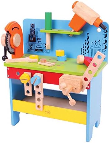 Pierre Belvedere Toy Wooden Power Tools Workbench