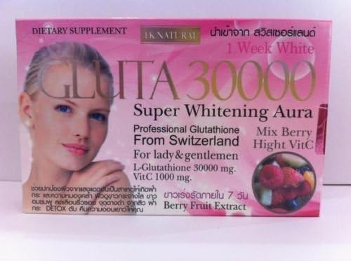 30000mg.GLUTATHIONE BERRY MIX FIBER+VIT C EVOLUTION SUPER WHITENING SKIN 10Cap