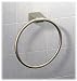 Bleu Collection Towel Ring - Satin Nickel