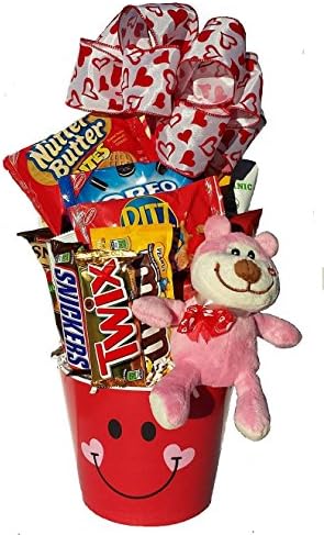 Lots of Love Valentine Gift Basket with Teddy Bear