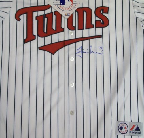 MLB Minnesota Twins Justin Morneau Autographed Jersey