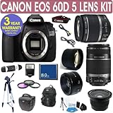 Canon EOS 60D + Canon 18-55mm Lens + Canon 55-250mm Lens + Canon 50mm Lens  ....