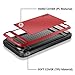 Vofolen Case for iPhone 6 Plus Case iPhone 6S Plus Case Wallet Impact Resistant Anti-Scratch Protective Shell Shockproof Rubber Bumper Cover Card Slot Holder Case for iPhone 6 Plus 6S Plus - Red