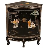 Corner Cabinet with Gemstone Inlay