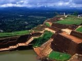 Artificial Water Storage Lake in the Summer Palace, Sigiriya, Sri Lanka Photographic Poster Print by Anders Blomqvist, 32x24