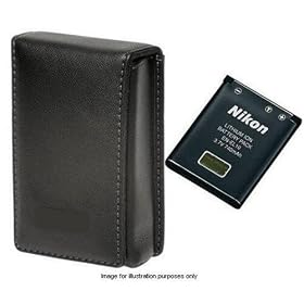 Nikon Coolpix S210 Accessory Kit CK-04 (Nikon Leatherette Case + EN-EL10 Battery)