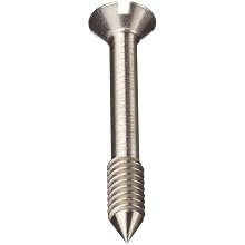 Stainless Steel Panel Screw, Oval Head, Slotted Drive