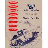 1952 1955 1956 1957 JEEP Utility Parts Book List Guide by Jeep