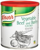 Knorr Vegetable Beef Barley Soup Works Mix, 15.45-Ounce Canisters (Pack of 2)
