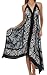 Sakkas Silky V-Neck Halter Handkerchief Hem Maxi Dress