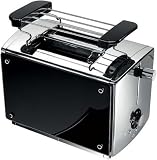 Produkt-Bild: LUXUS TOASTER IM EDLEN MEPHISTO EDELSTAHL - GLAS - DESIGN MIT EXTRASTARKEN 850 WATT INKL. LED - ANZEIGE UND " COOL TOUCH FUNKTION" TOSTER NEU + OVP