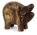 12 Weathered Wooden Pig Table Top Figure Decoration