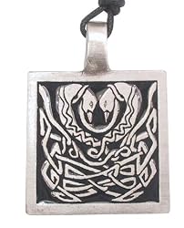 Celtic Swan Pewter Pendant Necklace