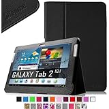 Fintie Slim Fit Folio Case Cover for Samsung Galaxy Tab 2 10.1 inch Tablet - Black