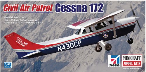 51IR40mw3TL Minicraft Models Cessna 172 Civil Air Patrol 1/48 Scale