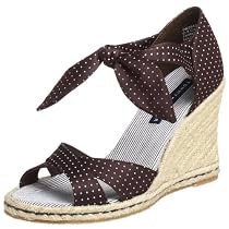 Tommy Hilfiger Women's Sabrina Espadrille,Dark Brown Pin Dots,6.5 M