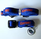 Florida University Gators Pet Set Dog Leash Collar ID Tag LARGE