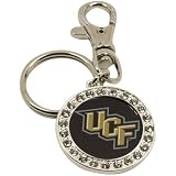 UCF Knights Ladies Round Crystal Keychain