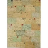 Paris Postcards Ephemera Vintage Letters Cavallini Wrap or Decoupage paper,vintage poster print