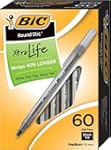 BIC Round Stic Xtra Life Ball Pen, Me...